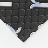 クロムライク《星座》乙女座〔占星術の〕十二宮図スネークスキンのサイン フリースブランケット (角)