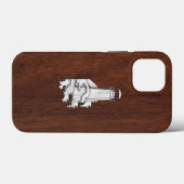 クロムライトハウスオンウェットマホガニープリント Case-Mate iPhoneケース (裏面 (横))