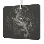 クロムライレオ〔占星術の〕十二宮図サインオンヘベリウス カーエアーフレッシュナー (左)