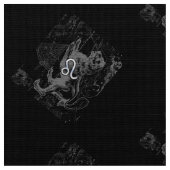 クロムライレオ〔占星術の〕十二宮図サインオンヘベリウス ファブリック (クローズアップ)