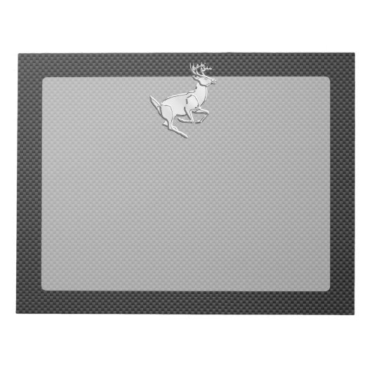 クロムランニングプリント鹿 ノートパッド (正面)
