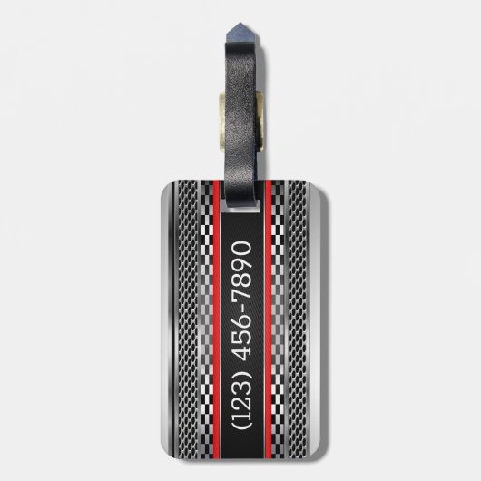 クロムルート66 ラゲッジタグ (裏面縦)