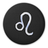 クロムレオのようなヘビの肌にサイン セラミックノブ (正面)