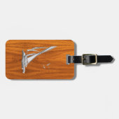 クロムレガッタセイボートオンチークヴェネアスタイル ラゲッジタグ (正面横)