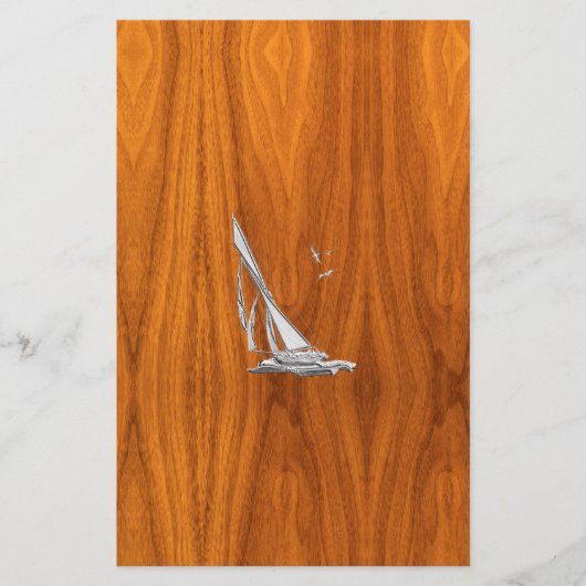 クロムレガッタセイボートオンチークヴェネアスタイル 便箋 (正面)