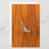 クロムレガッタセイボートオンチークヴェネアスタイル 便箋 (正面/裏面)