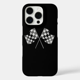 クロムレーシングフラグ(黒) iPhone 16 PROケース