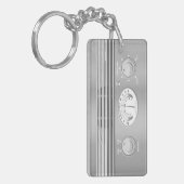クロムヴィンテージラジオ キーホルダー (正面左)
