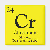 クロム周期表 マグネット (正面)