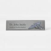 クロム専門職の医学のケリュケイオンの机の名札 デスクネームプレート (正面)