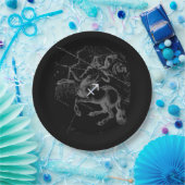 クロム射手座〔占星術の〕十二宮図サインオンヘベリウデコール ペーパープレート (パーティー)