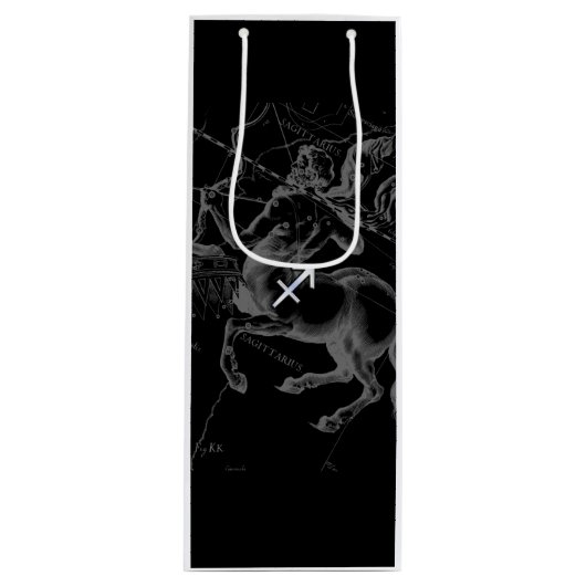 クロム射手座〔占星術の〕十二宮図サインオンヘベリウデコール ワインギフトバッグ (正面)