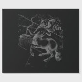 クロム射手座〔占星術の〕十二宮図サインヘベリウス1690 ラッピングペーパー (フラット)