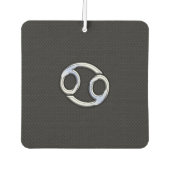 クロム様がん〔占星術の〕十二宮図のシンボルのヘビスタイル カーエアーフレッシュナー (正面)