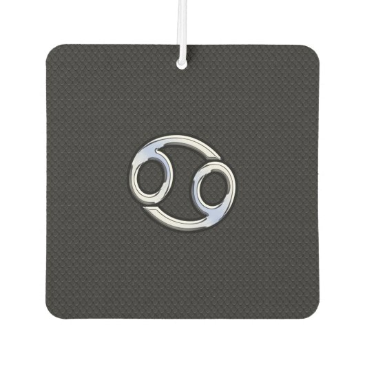 クロム様がん〔占星術の〕十二宮図のシンボルのヘビスタイル カーエアーフレッシュナー (正面)