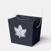 クロム様メープルリーフ炭素繊維プリント フェイバーボックス (正面サイド)