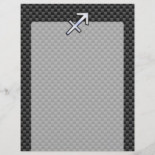 クロム様射手座標識炭素繊維プリント (正面)