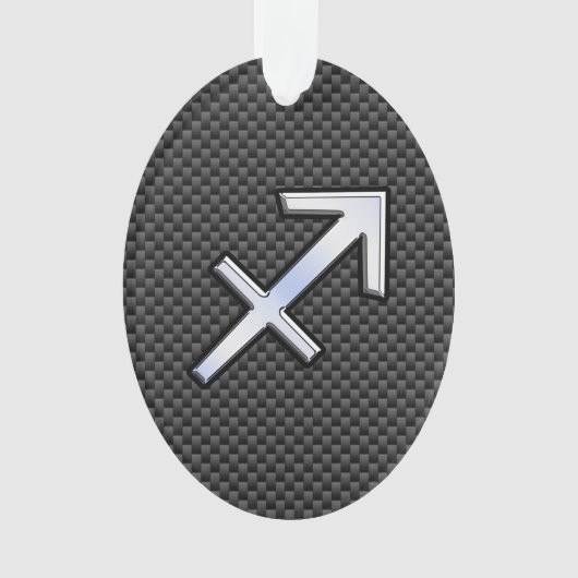クロム様射手座標識炭素繊維プリント オーナメント (正面)
