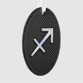 クロム様射手座標識炭素繊維プリント オーナメント (正面)