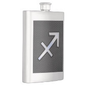 クロム様射手座標識炭素繊維プリント フラスク (右)