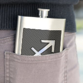 クロム様射手座標識炭素繊維プリント フラスク (インサイチュ)