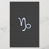 クロム様山羊座〔占星術の〕十二宮図サインオンカーボンファイバー チラシ (正面)