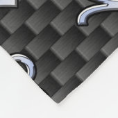 クロム様山羊座〔占星術の〕十二宮図サインオンカーボンファイバー フリースブランケット (角)