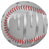 クロム滴下金属モノグラム ソフトボール (正面左)