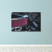 クロム空気取入口 キャンバスプリント (インサイチュ (ウッドフロア))