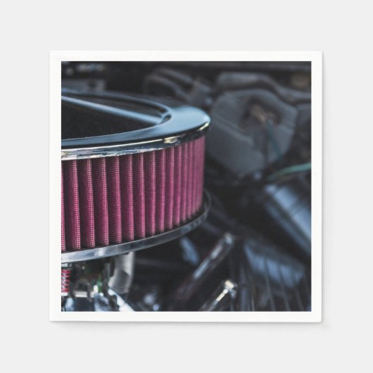 クロム空気取入口 スタンダードカクテルナプキン (正面)