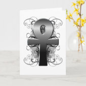 "クロム空白のなカードの生命(Ankh)の鍵" カード (黄色い花)