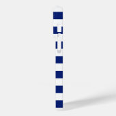 クロム航海のシャークオンネイビーストライププリント Case-Mate iPhoneケース (裏面 / 左)