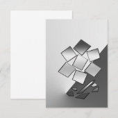 クロム花びら サンキューカード (正面/裏面)