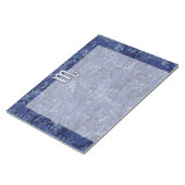 クロム蠍座〔占星術の〕十二宮図サインオンネイビーブルー迷彩柄 ノートパッド (アングル)