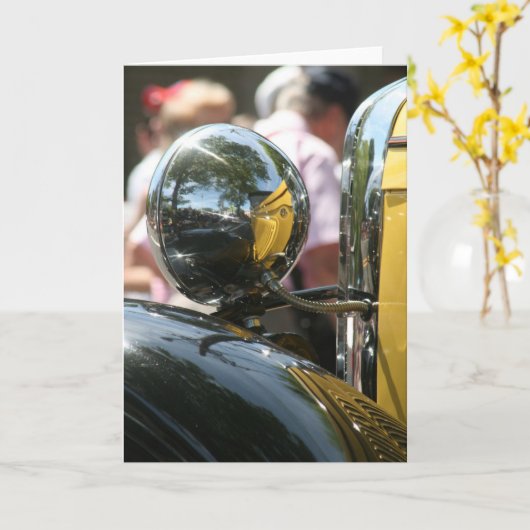 クロム輝く カード (黄色い花)