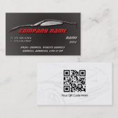 クロム輪郭のコルベットの名刺 名刺 (正面/裏面)