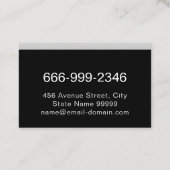 クロム金属加工品溶接サービス溶接機 名刺 (裏面)