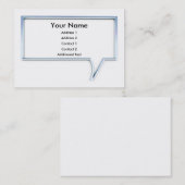 クロム音声バブル 名刺 (正面/裏面)