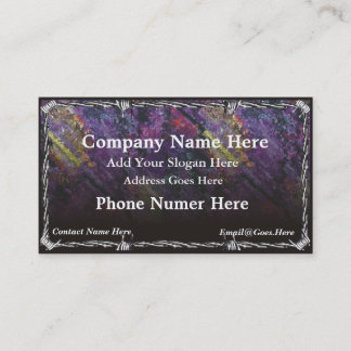 クロムBarbワイヤー名刺 名刺