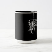 クロムTelestaiのしわを寄せられたロゴ ツートーンマグカップ (中央)