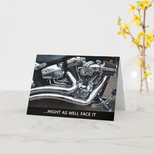 クロムVツインバイク誕生日カード中毒 カード (黄色い花)