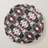 クロメッドブラックから「ルビー」へのレポート、仮想シェイプ ラウンドクッション (正面)