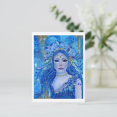 クロリスの花の女神byルネ・ラボイエ ポストカード (スタンド正面)