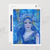 クロリスの花の女神byルネ・ラボイエ ポストカード (正面/裏面)