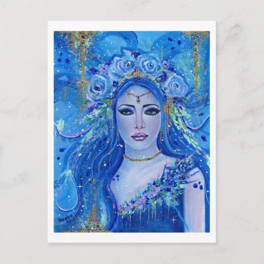 クロリスの花の女神byルネ・ラボイエ ポストカード (正面)