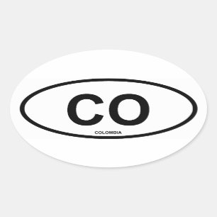 クロルンビア「CO」 楕円形シール