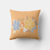 クロロフォームピーチグレイフローラ花装飾用クッション クッション (裏面)