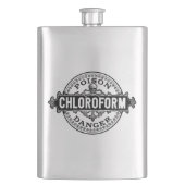 クロロホルムのヴィンテージのスタイルの毒ラベル フラスク (正面)
