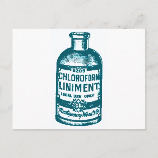 クロロホルムボトル ポストカード (正面)
