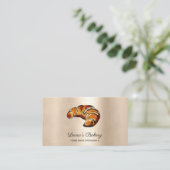 クロワサンツホームベーカリー素朴ヴィンテージ 名刺 (スタンド正面)